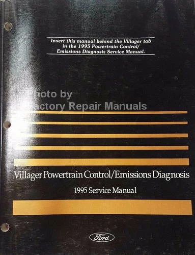 1995 Mercury Villager Powertrain Control / Emissions Diagnosis Service Manual