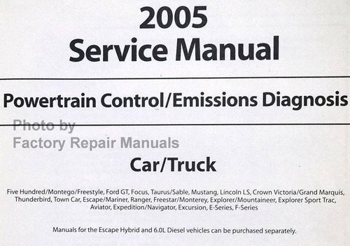 2005 Ford Car/Truck Powertrain Control/Emissions Diagnosis Service Manual Vehicle Applications