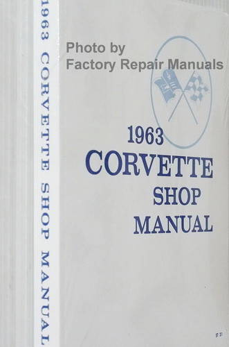 1963 Chevrolet Corvette Shop Manual Spine View