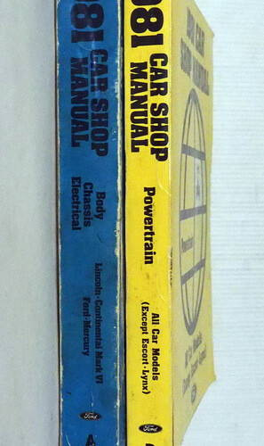1981 Ford Lincoln Mercury Large Car Factory Shop Service Manual Set Original