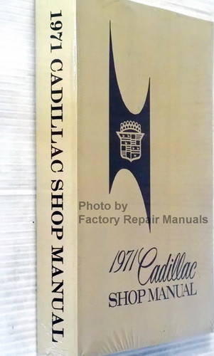 1971 Cadillac Shop Manual Spine View