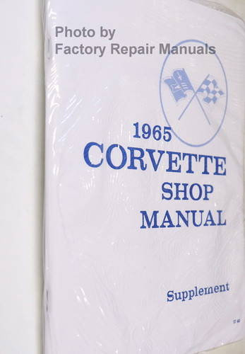 1965 Chevrolet Corvette Shop Manual Spine View