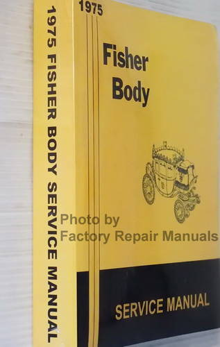 1975 Fisher Body Service Manual Spine View