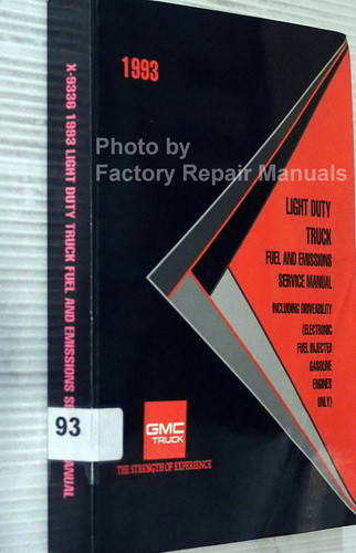 1993 GMC Light Duty Truck Fuel and Emissions Service Manual Spine View