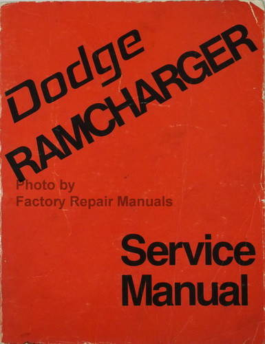 1974 Dodge Ramcharger Service Manual