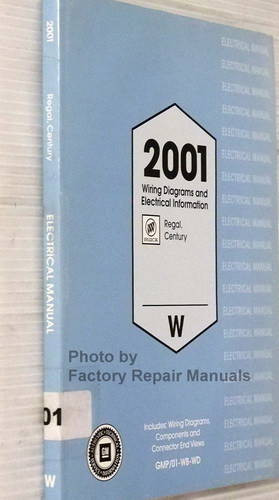2001 Buick Century and Regal Wiring Diagrams and Electrical Information Manual Spine View