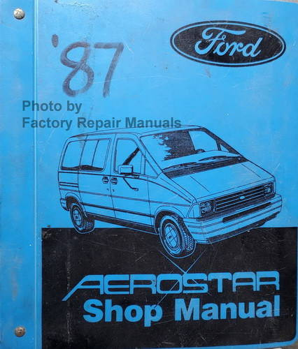 1987 Ford Aerostar Shop Manual