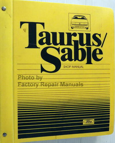 1986 Ford Taurus Mercury Sable Shop Manual