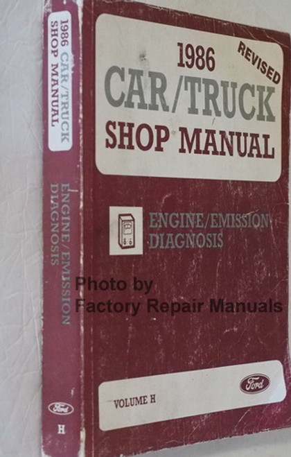 1986 Ford Lincoln Mercury Car & Truck Engine/Emissions Diagnosis Service Manual