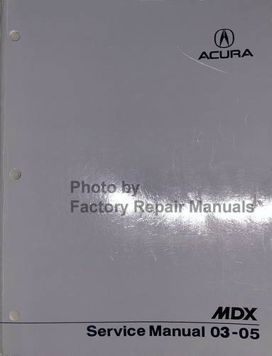2003-2005 Acura MDX Service Manual