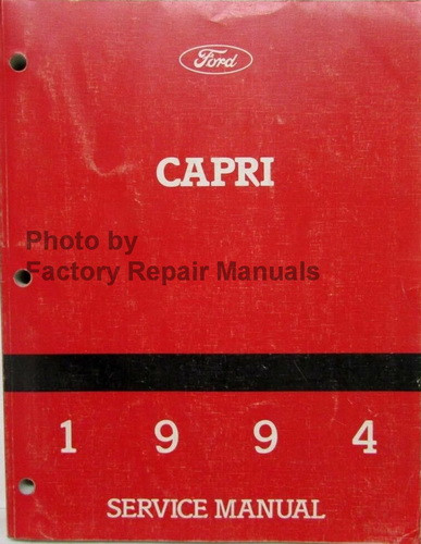 1994 Mercury Capri Service Manual