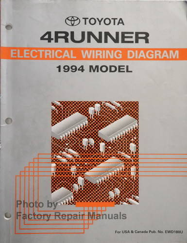 Toyota 4Runner Electrical Wiring Diagram 1994 Model