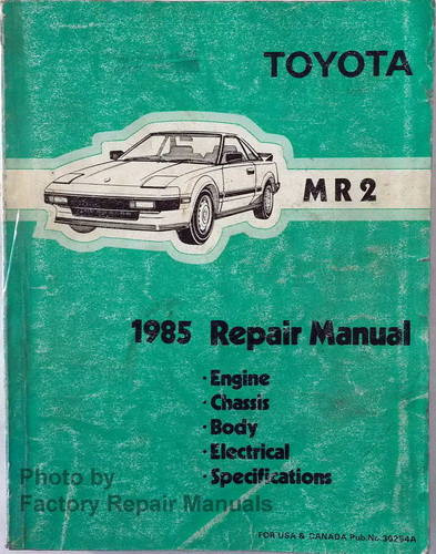 1985 Toyota MR2 Repair Manual