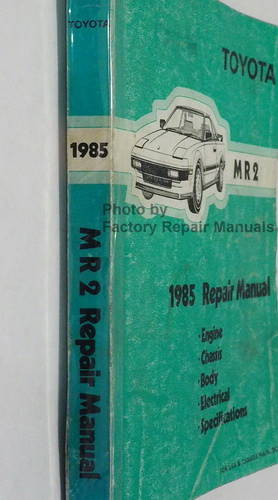 1985 Toyota MR2 Repair Manual Spine View