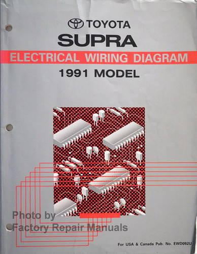 1991 Toyota Supra Electrical Wiring Diagrams