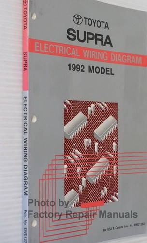 1992 Toyota Supra Electrical Wiring Diagrams Spine View