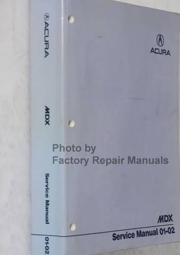 2001 2002 Acura MDX Service Manual Spine View