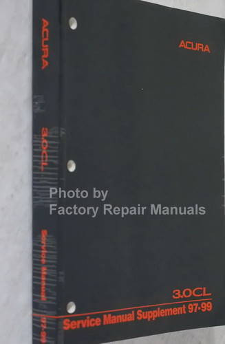 1997-1999 Acura 3.0CL Service Manual Supplement Spine View