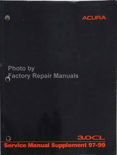 1997-1999 Acura 3.0CL Service Manual Supplement