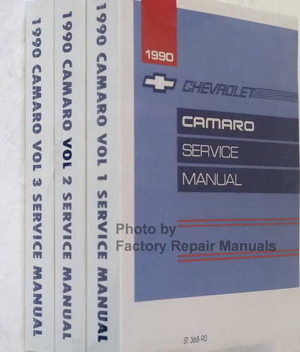 1990 Chevrolet Camaro Service Manuals Spine View