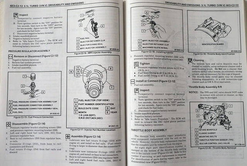 1989 Pontiac Turbo Grand Prix Service Manual Supplement