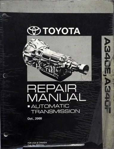 Toyota A340E / A340F Automatic Transmission Repair Manual\n