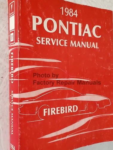 1984 Pontiac Firebird Service Manual Spine View