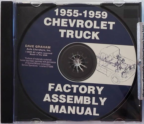 1955-1959 Chevy Truck Assembly Instruction Manual CD