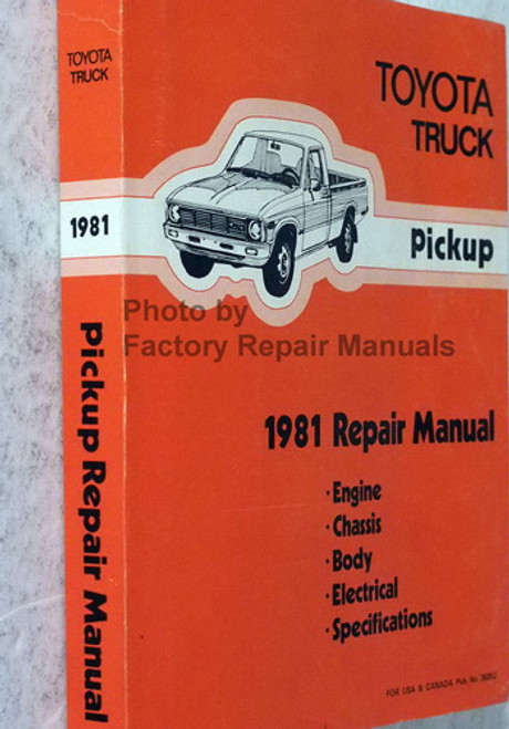 1981 Toyota Pickup Truck Repair Manual 
