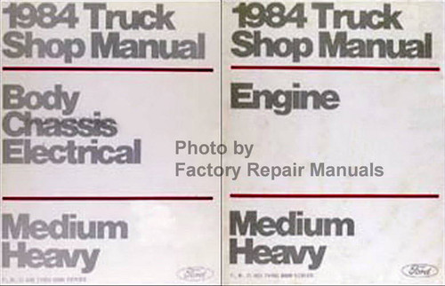 1984 Truck Shop Manual Engine Body Chassis Electrical Medium, Heavy Volume 1, 2