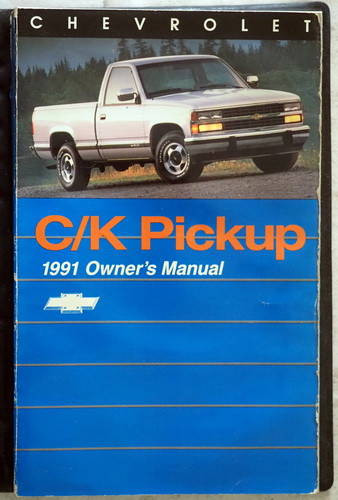 1991 Chevy C/K Pickup Owner\'s Manual