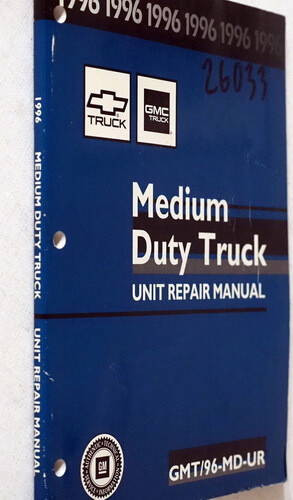 1996 Chevy Kodiak GMC Topkick P6 B7 Bus Unit Repair Manual