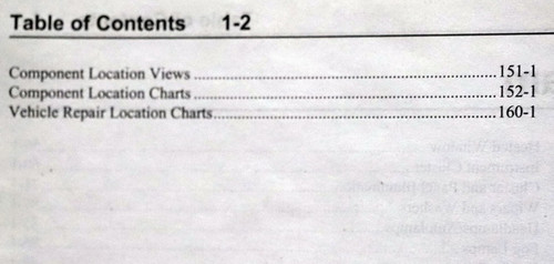 2021 Ford Transit Connect Electrical Wiring Diagrams Table of Contents 2