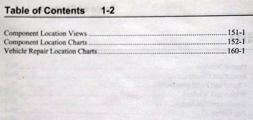 2021 Ford Transit Connect Electrical Wiring Diagrams Table of Contents 2