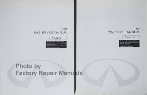 1999 Infiniti QX4 Service Manual Volume 1, 2