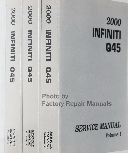 2000 Infiniti QX4 Service Manual Volume 1, 2, 3