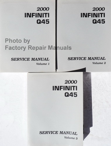 2000 Infiniti QX4 Service Manual Volume 1, 2, 3