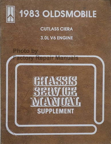 1983 Olds Cutlass Ciera V6 Engine Service Repair Manual Supplement Table of Contents