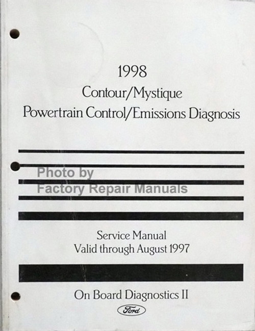1998 Ford Contour and Mercury Mystique Powertrain Control / Emissions Diagnosis Service Manual