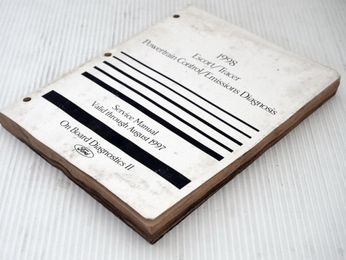 1998 Ford Escort ZX2 Coupe Powertrain Control / Emissions Diagnosis Service Manual