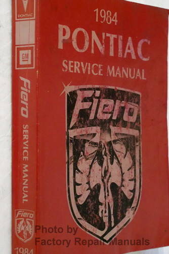 1984 Pontiac Fiero Service Manual