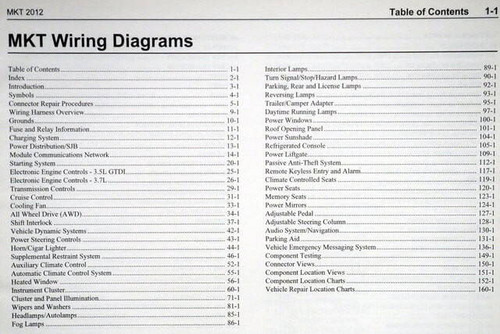 2012 Lincoln MKS Electrical Wiring Diagrams