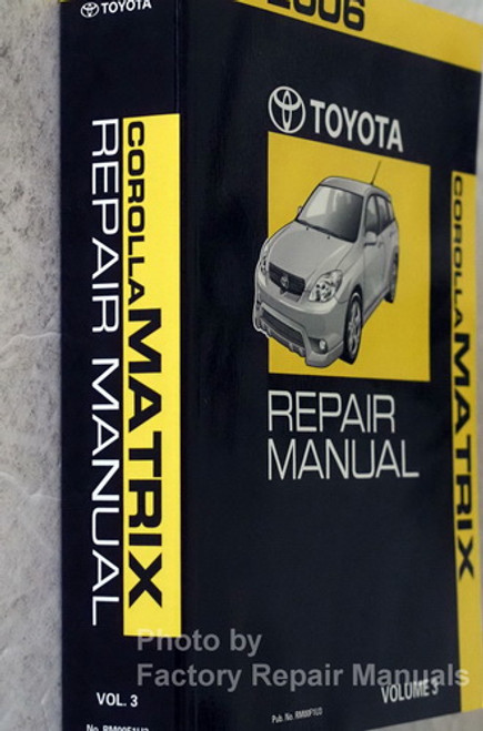 2006 Toyota Matrix Repair Manual Volume 3