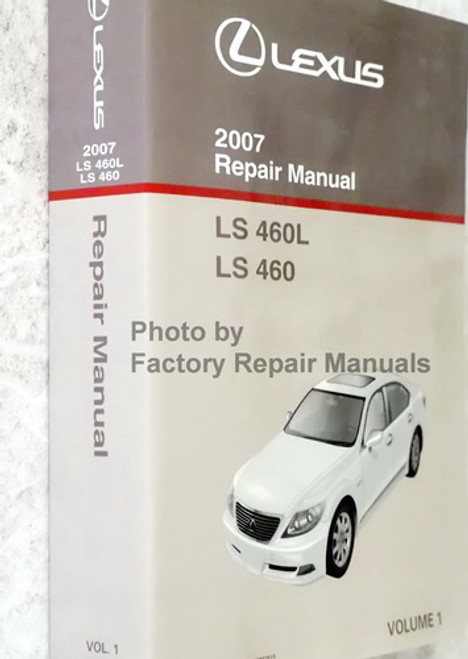 2007 Lexus LS460 Repair Manual Volume 1 Engine