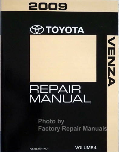 2009 Toyota Venza Repair Manual Volume 4
