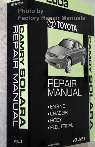 2003 Toyota Camry Solara Repair Manual Volume 2