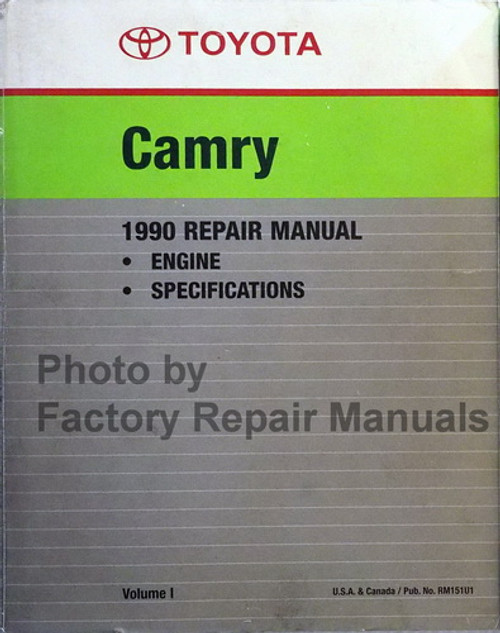 1990 Toyota Camry Repair Manual Volume 1 