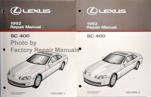 1992 Lexus SC400 Repair Manuals Volume 1, 2
