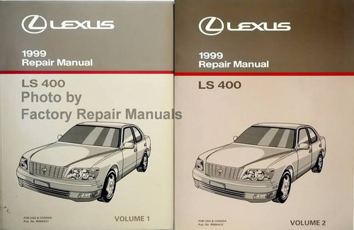1999 Lexus LS400 Repair Manual Volume 1, 2