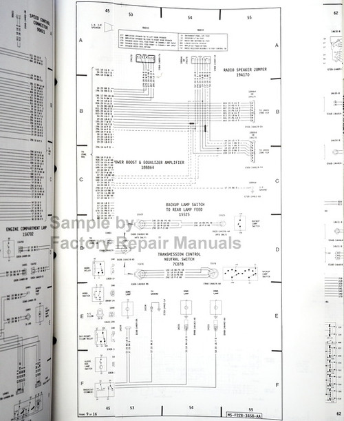 1987 Ford Thunderbird Mercury Cougar Electrical Wiring Diagrams 